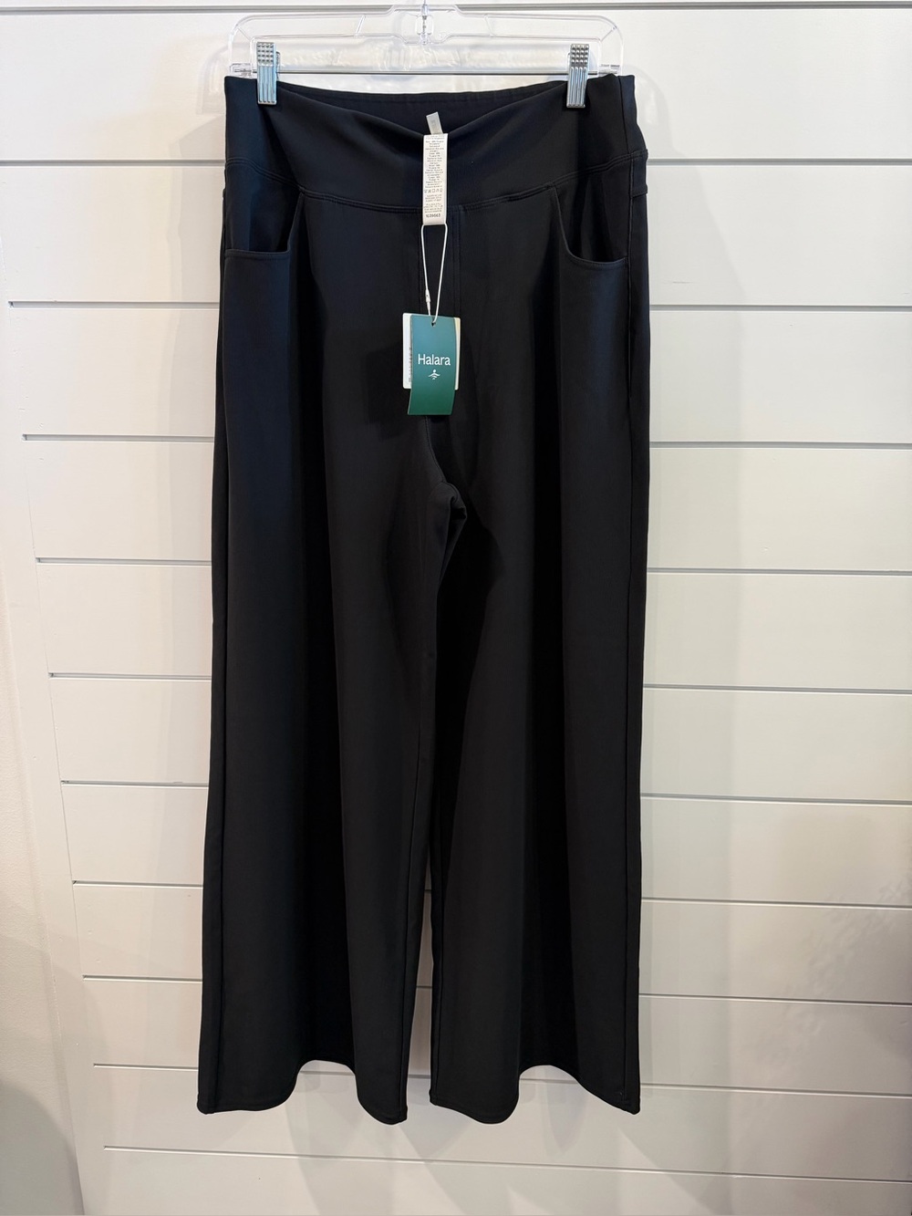 Halara Flex™ High Waisted Tummy Control Pockets Wide Leg Micro Waffle Work Pants